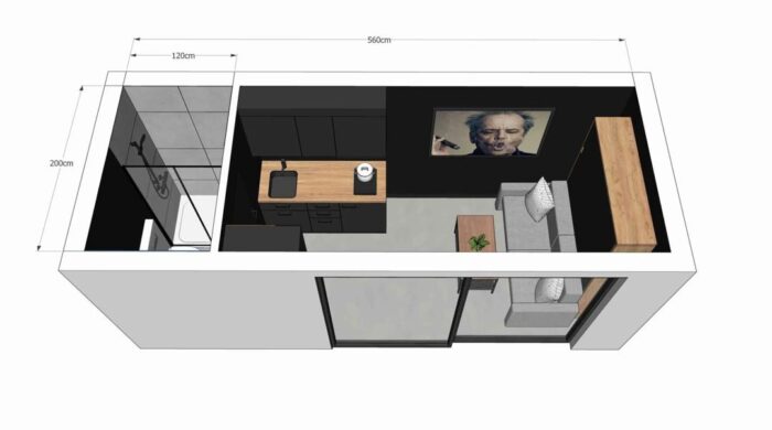 Tiny House Modular L15 – Conforto Completo em Apenas 15 m² - Image 9
