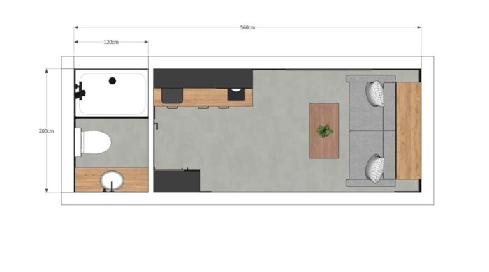 Tiny House Modular L15 – Conforto Completo em Apenas 15 m² - Image 8